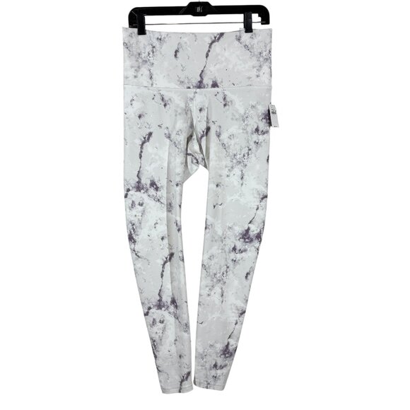 Old Navy Extra High Rise Purple/White Tie Dye Powersoft Leggings Women's Large - Picture 1 of 7
